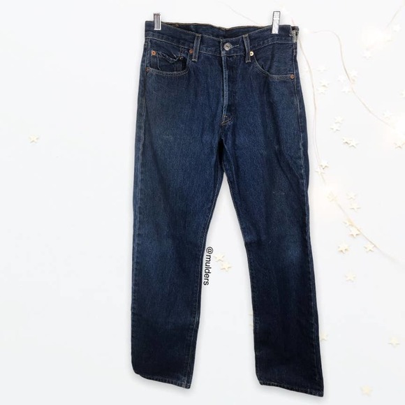 Y2k 2003 Levi's Mens 501 501XX Classic Straight Button Fly Denim Jeans 31x36 - Picture 1 of 11